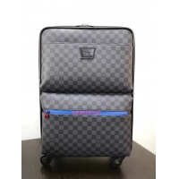 Top Quality Louis Vuitton Damier Graphite canvas Universal wheel Pegase 55 N41385 Black