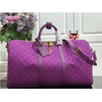 Unique Style Louis vuitton Original KEEPALL BANDOULIERE 50 M44644 Violet