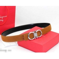 Discount Ferragamo Women Adjustable and Reversible Belt in calfskin 602325