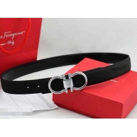 Top Grade Ferragamo 3cm width Women Adjustable and Reversible Belt in calfskin 602330