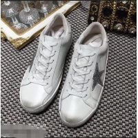 Cheapest Golden Goose Deluxe Brand Superstar Sneakers GCOWS590 White/Silver 2018