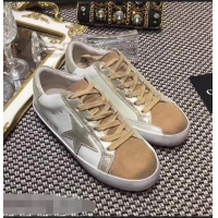 New Design Golden Goose Deluxe Brand Superstar Sneakers GD8402 White/Beige/Silver 2018