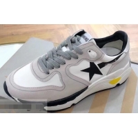 Wholesale Golden Goose Deluxe Brand GGDB Running Sole Sneakers GD9334 White/Gray 2019