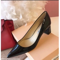 Discount Miu Miu Patent Leather Pumps 50mm Heel MM8835 Black