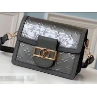 Luxury Louis Vuitton Monogram Vernis Patent Leather Mini Dauphine Bag M538044 Gray 2019