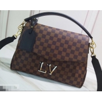 Crafted Louis Vuitton Damier Ebene Canvas 3D LV Beaubourg MM Bag N40177 Noir 2019