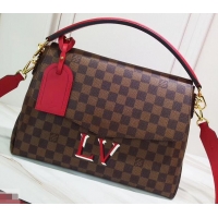 Purchase Louis Vuitton Damier Ebene Canvas 3D LV Beaubourg MM Bag N40176 Scarlet 2019