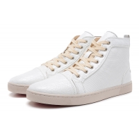 Low Cost Christian Louboutin Lovers Casual Shoes CL921 White