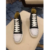 Buy Cheap CHRISTIAN LOUBOUTIN Pik Boat glitter leather sneakers CL1043