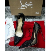 Grade CHRISTIAN LOUBOUTIN FOLLIES STRASS RETE MESH STILETTO PUMPS CL8945 Black