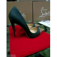 Good Looking Christian Louboutin Geo Suede Pointed Gold Pumps CL8946 Black