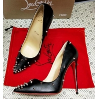 Buy Cheapest Christian Louboutin Point-toe Degraspike pumps CL9852 Black