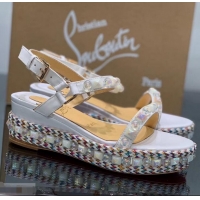 Buy Discount Christian Louboutin 60MM Pyraclou Rockstud Wedges CL9710