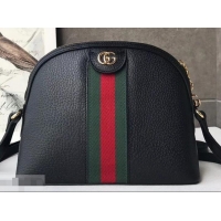 Luxury Gucci Web Ophidia Small Shoulder Bag 499621 Leather Black 2019