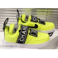 Perfect Chanel x Nike Vintage Logo Sneakers G96418 Fluo Yellow 2019