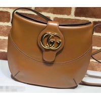 Low Price Gucci Double G Arli Medium Shoulder Bag 568857 Brown 2019