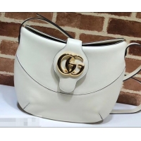 New Fashion Gucci Double G Arli Medium Shoulder Bag 568857 White 2019