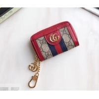 Discounts Gucci Web Ophidia GG Key Case 523157 Red 2019