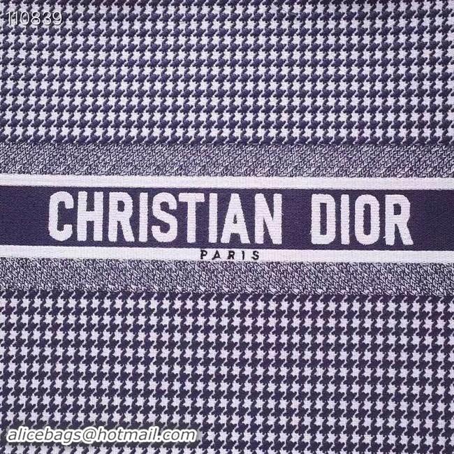 Best Quality Dior Book Tote Bag In houndstooth Embroidered pre-fall CD510032 2019