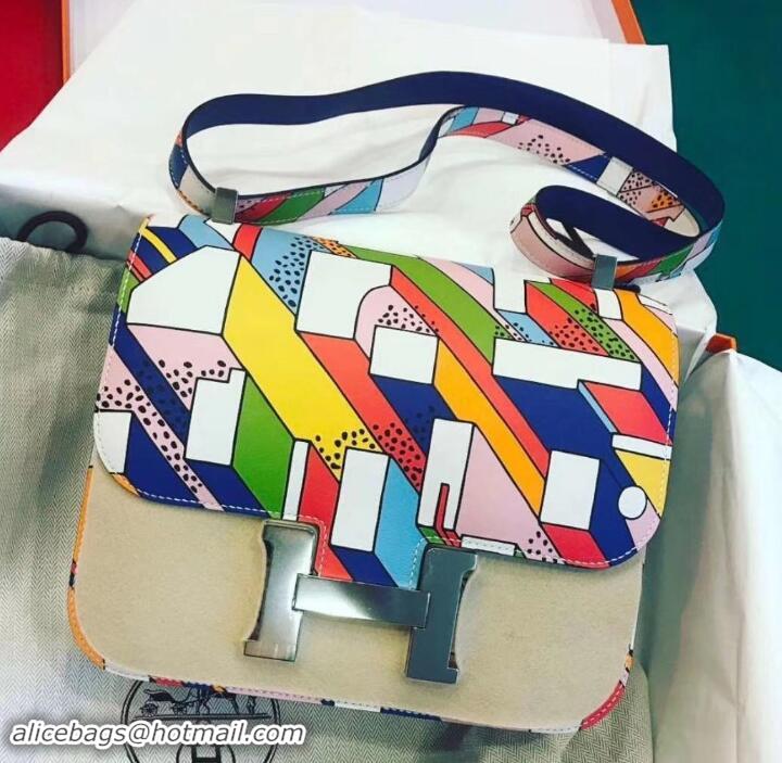 Good Quality Hermes Constance 24 Bag in Summer Day Swift Leather 630128