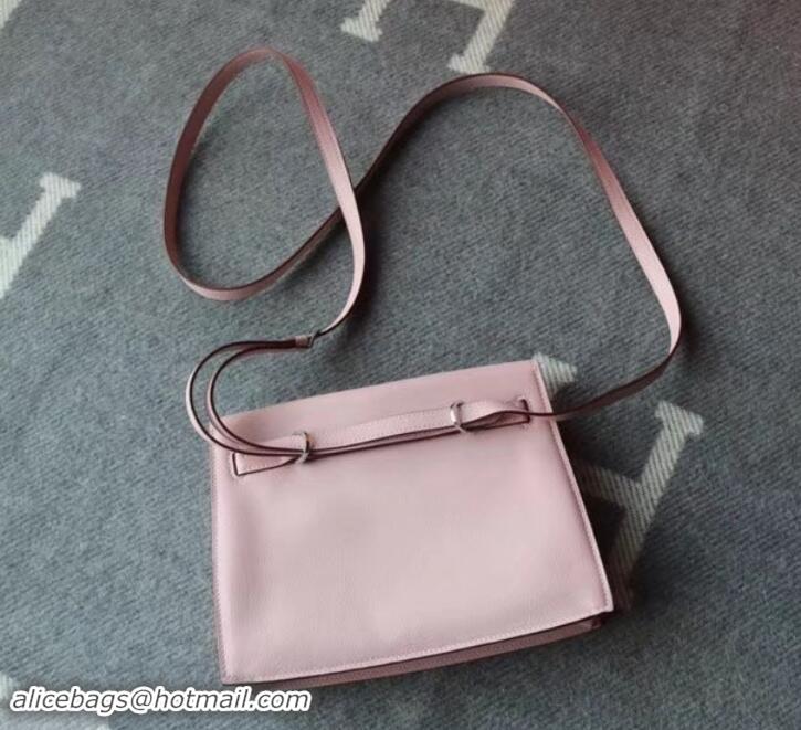 Fashion Hermes Kelly Danse Bag in Swift Leather 630133 Cherry Pink