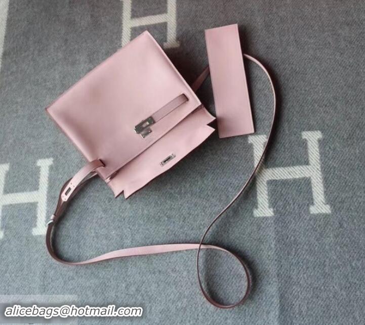 Fashion Hermes Kelly Danse Bag in Swift Leather 630133 Cherry Pink