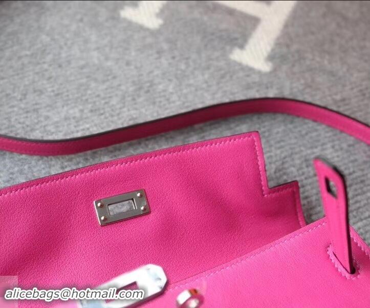 Best Product Hermes Kelly Danse Bag in Swift Leather 630133 Fuchsia