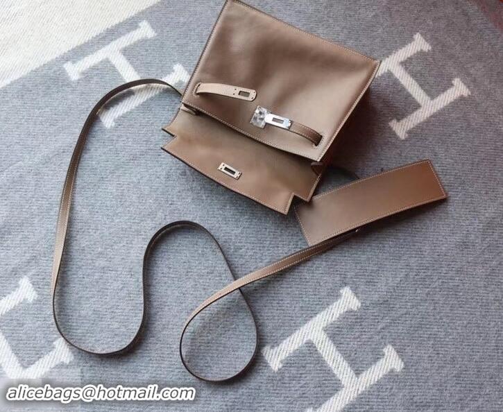 Trendy Design Hermes Kelly Danse Bag in Swift Leather 630133 Elephant Gray