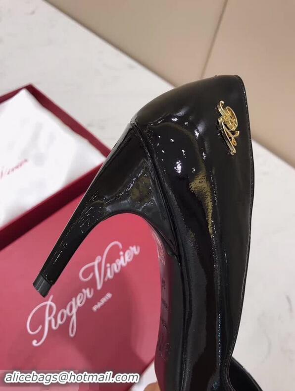 Hot Sell Cheap Roger Vivier Choc Real Pumps 85 Heel R8526 Black 2018