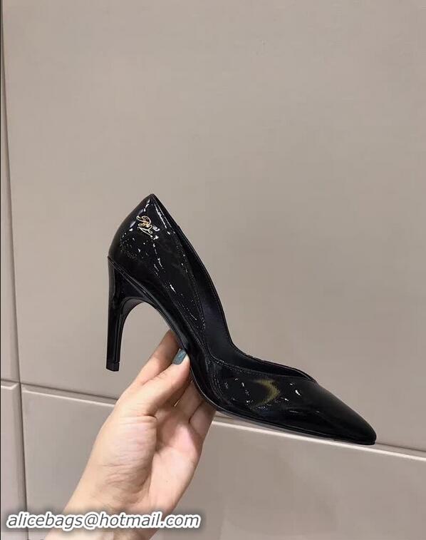 Hot Sell Cheap Roger Vivier Choc Real Pumps 85 Heel R8526 Black 2018