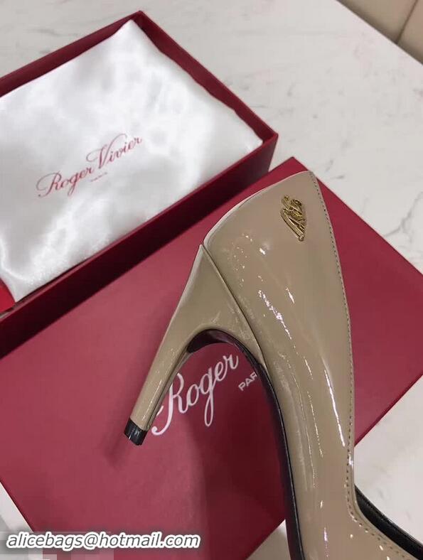 Low Cost Roger Vivier Choc Real Pumps 85 Heel R8526 Grey 2018