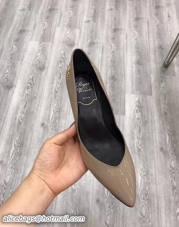 Low Cost Roger Vivier Choc Real Pumps 85 Heel R8526 Grey 2018