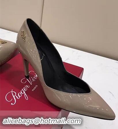 Low Cost Roger Vivier Choc Real Pumps 85 Heel R8526 Grey 2018