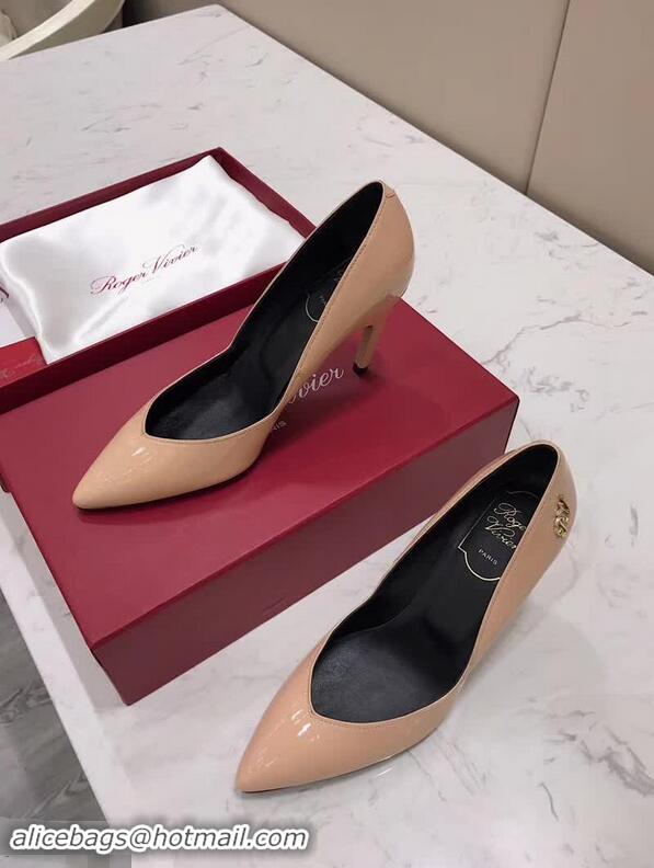 Promotion Roger Vivier Choc Real Pumps 85 Heel R8527 Nude 2018