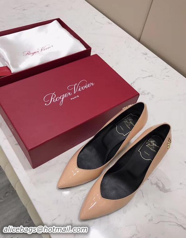 Promotion Roger Vivier Choc Real Pumps 85 Heel R8527 Nude 2018