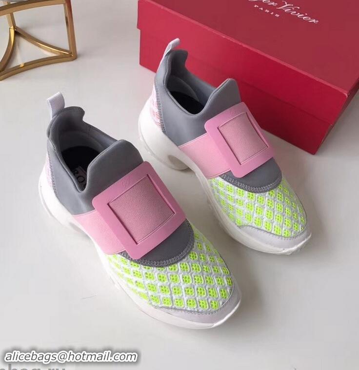 Fashion Cheap Roger Vivier Viv' Run Sneakers R9701 Multicolor 2019