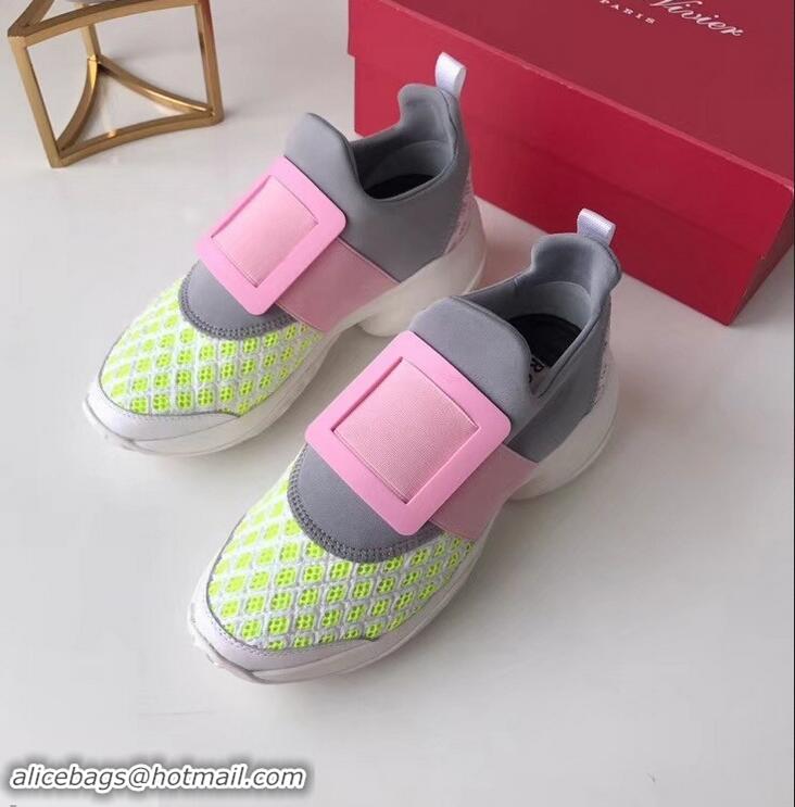 Fashion Cheap Roger Vivier Viv' Run Sneakers R9701 Multicolor 2019