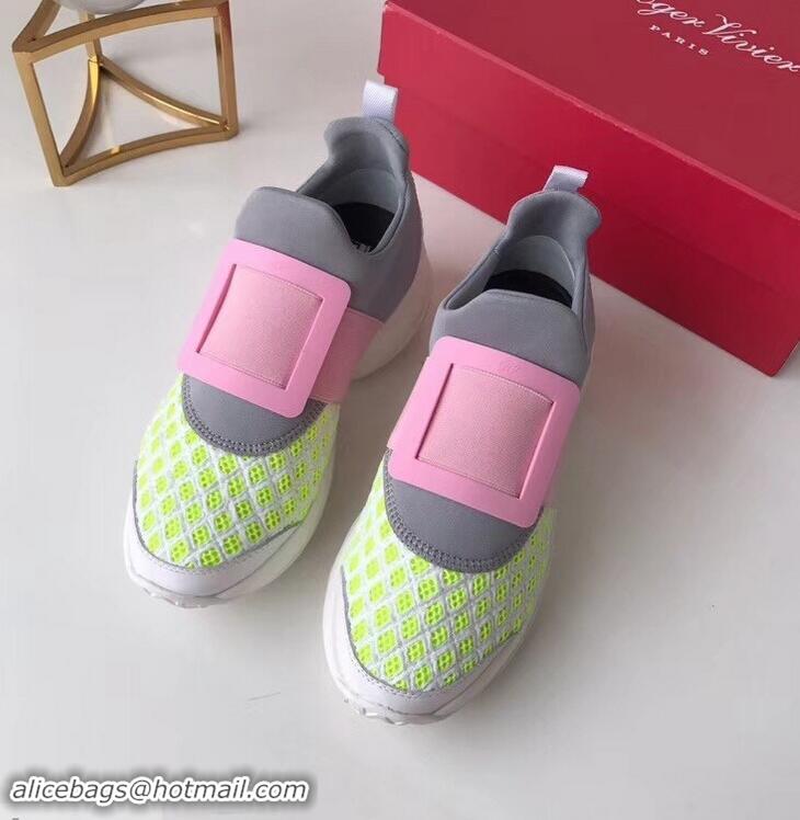 Fashion Cheap Roger Vivier Viv' Run Sneakers R9701 Multicolor 2019