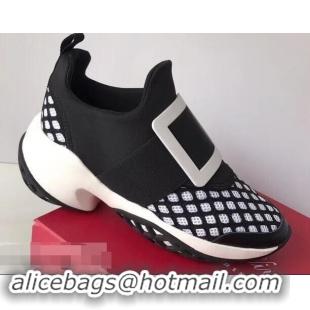 Top Quality Roger Vivier Viv' Run Sneakers R9707 Black/White 2019