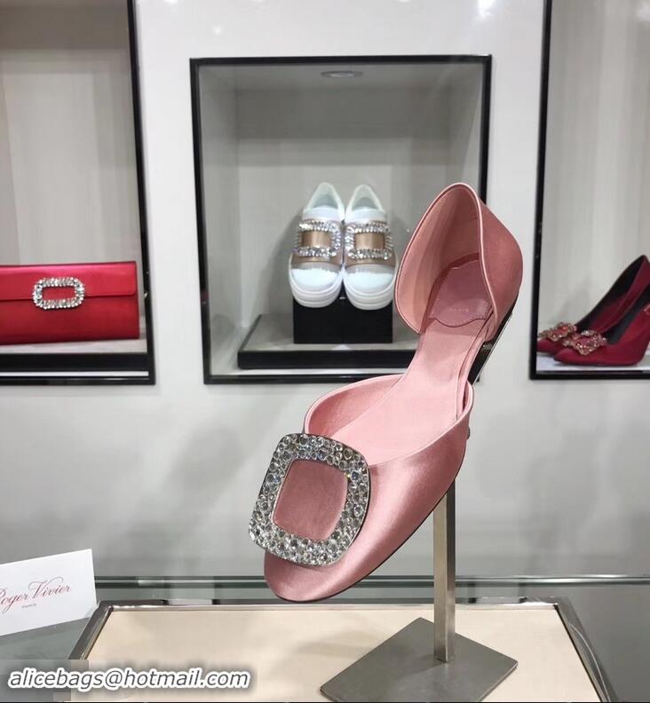 Market Sells Roger Vivier Chips Strass Ballerinas R9101 Silk Pink 2019