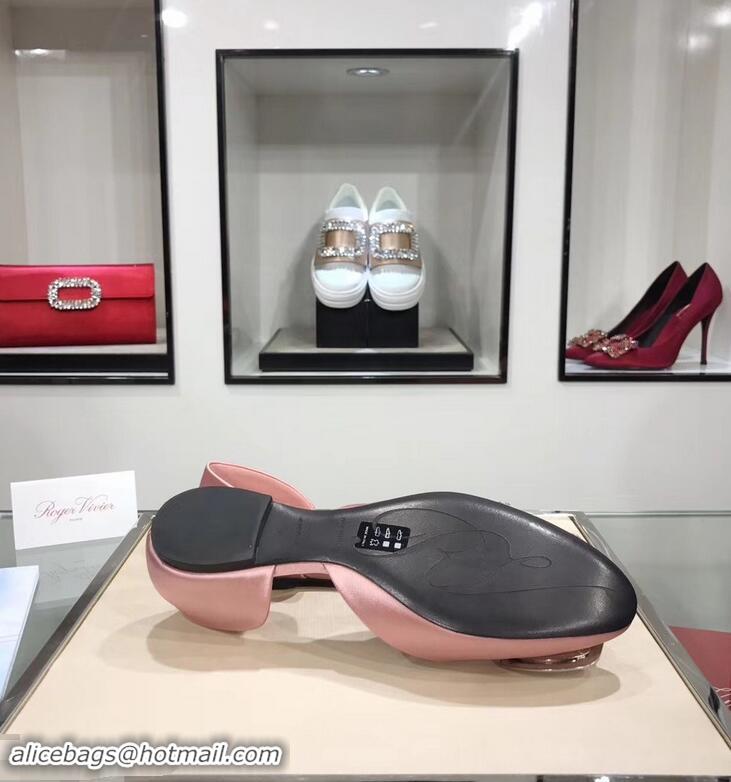 Market Sells Roger Vivier Chips Strass Ballerinas R9101 Silk Pink 2019