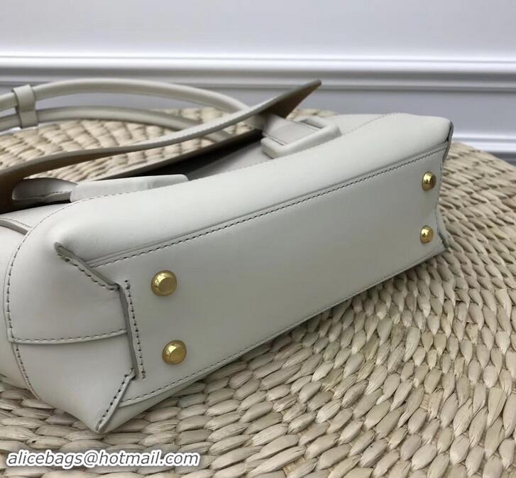 Good Quality Bottega Veneta Arco 33 Bag in French Calf Top Handle Bag 170201 White 2019