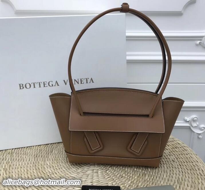 Pretty Style Bottega Veneta Arco 33 Bag in French Calf Top Handle Bag 170201 Brown 2019