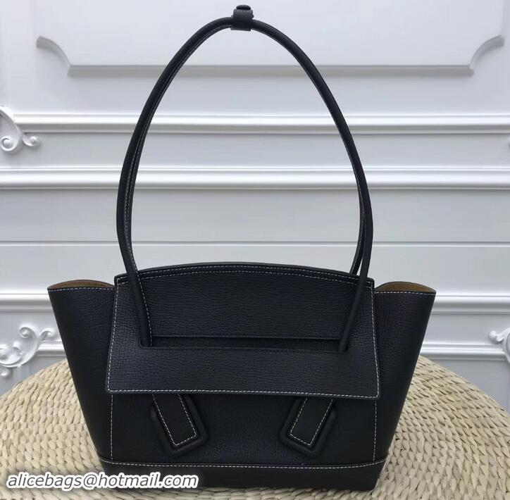 Grade Quality Bottega Veneta Arco 33 Bag in Grainy Calfskin Top Handle Bag 170202 Black 2019