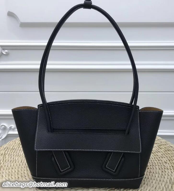 Grade Quality Bottega Veneta Arco 33 Bag in Grainy Calfskin Top Handle Bag 170202 Black 2019