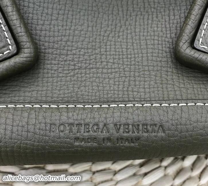 Low Price Bottega Veneta Arco 33 Bag in Grainy Calfskin Top Handle Bag 170202 Dark Green 2019