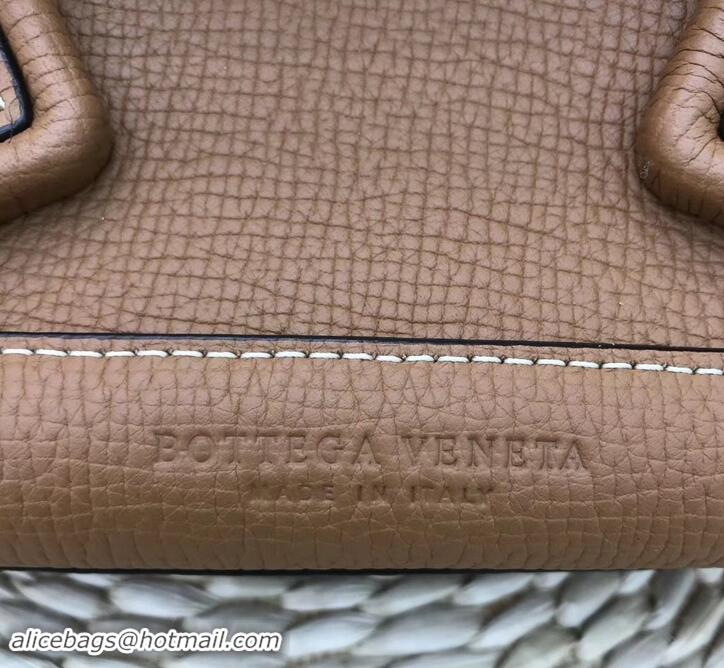 Discount Fashion Bottega Veneta Arco 33 Bag in Grainy Calfskin Top Handle Bag 170202 Brown 2019