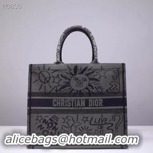 Imitation Bulk DIOR BOOK TOTE BAG IN EMBROIDERED CANVAS M1286ZJOE