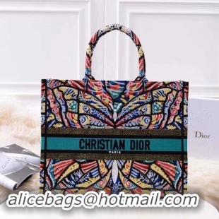 Buy Cheap DIOR BOOK TOTE BAG VAN GEBORDUURD CANVAS M1286ZBD