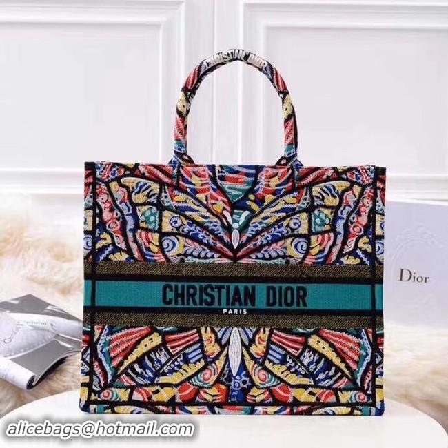 Buy Cheap DIOR BOOK TOTE BAG VAN GEBORDUURD CANVAS M1286ZBD